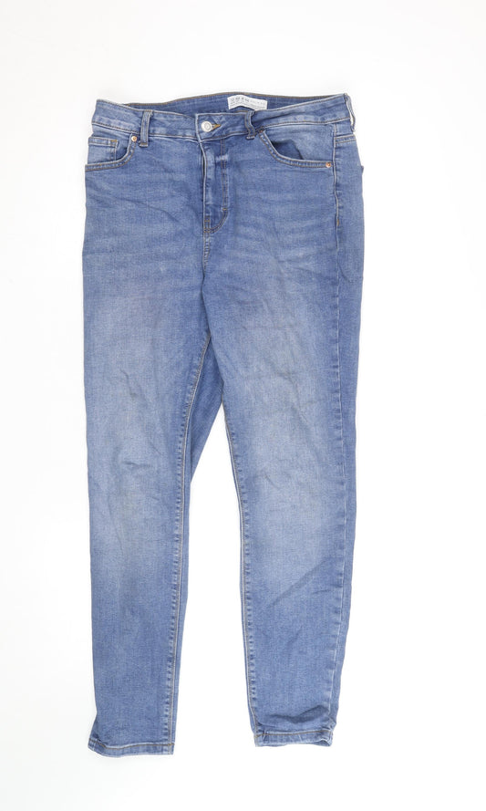 Primark Women's Blue Skinny Jeans Size 12 Slim Fit Denim