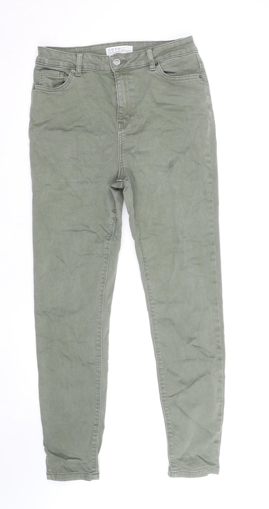 Primark Women’s Green Skinny Jeans Size 12 Stretch Denim