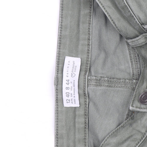 Primark Women’s Green Skinny Jeans Size 12 Stretch Denim