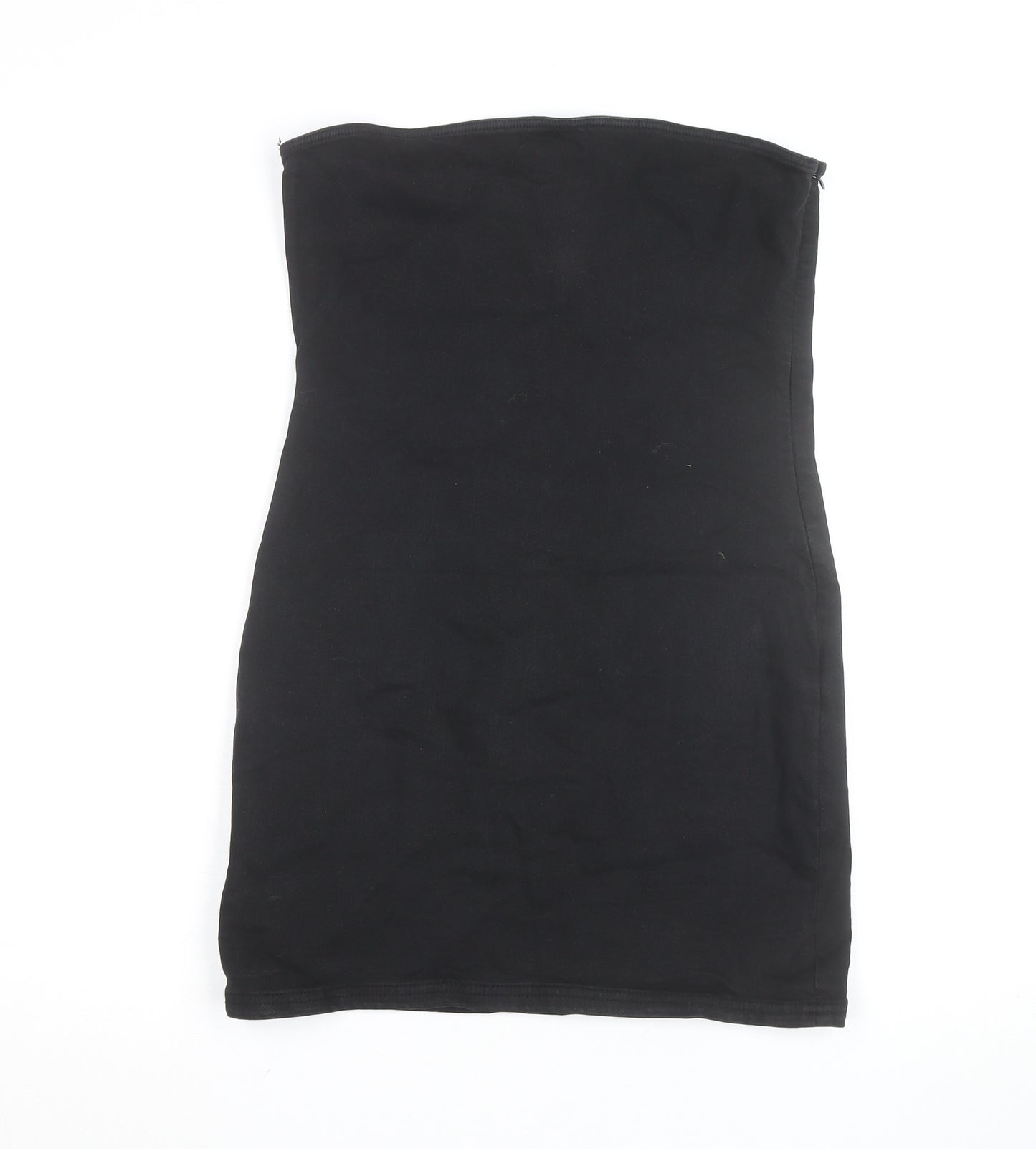 Zara Women Black Strapless Bodycon Short Dress Size 12