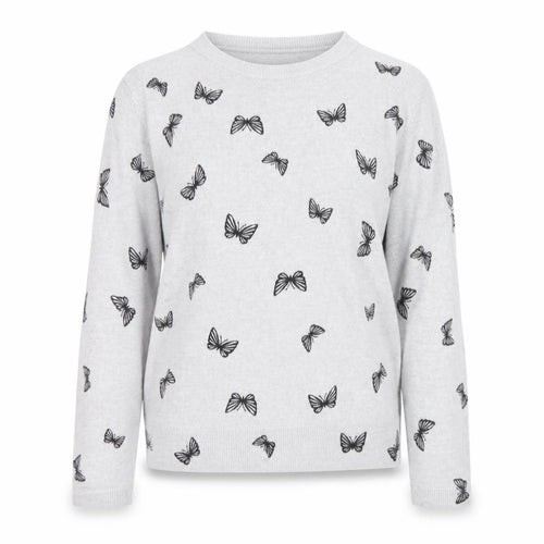 Marks and Spencer Women’s Grey Butterfly Knit Jumper Size 9