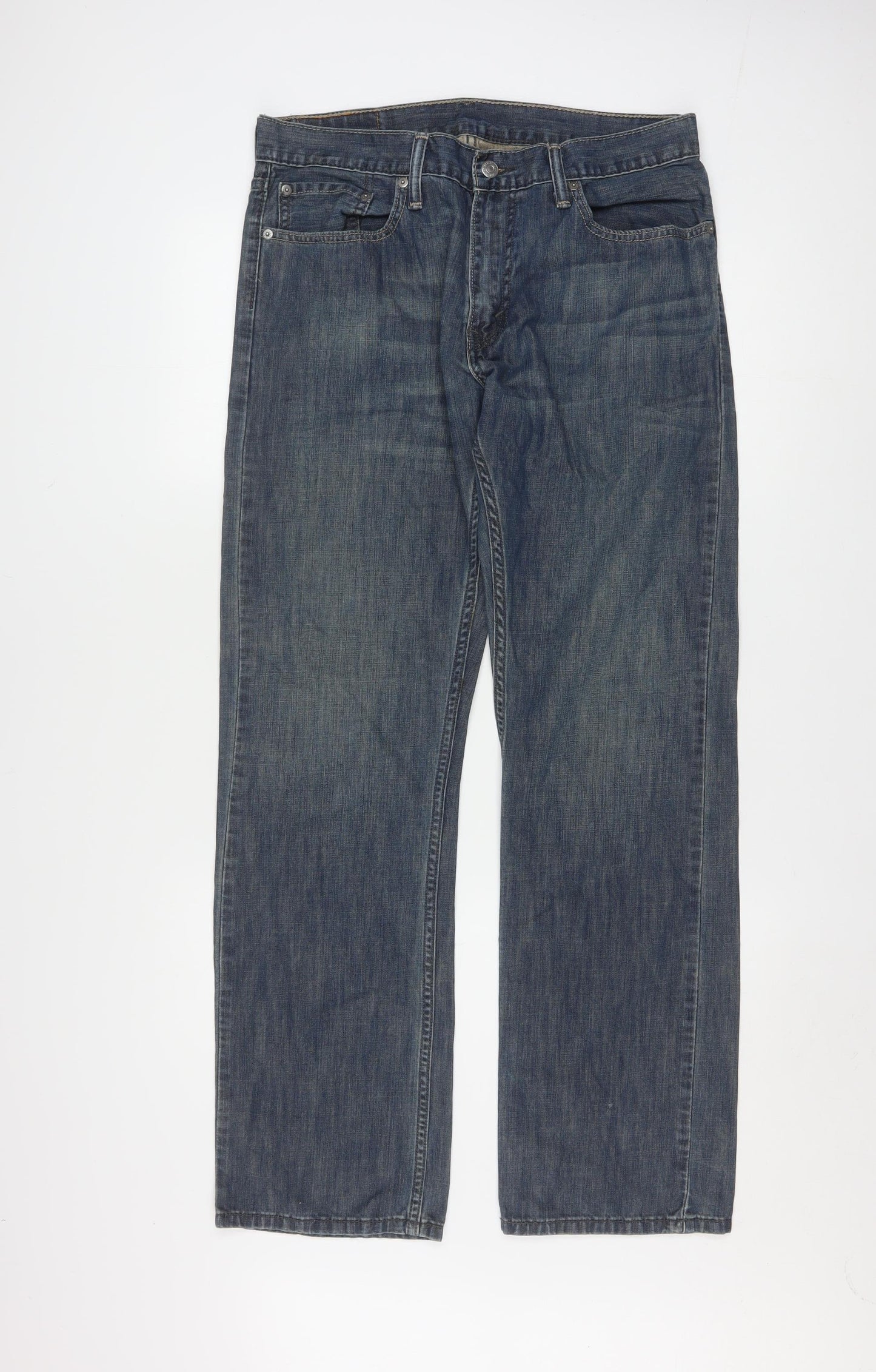 Levi's 514 Men Blue Straight Regular Fit Jeans 33x32 Denim