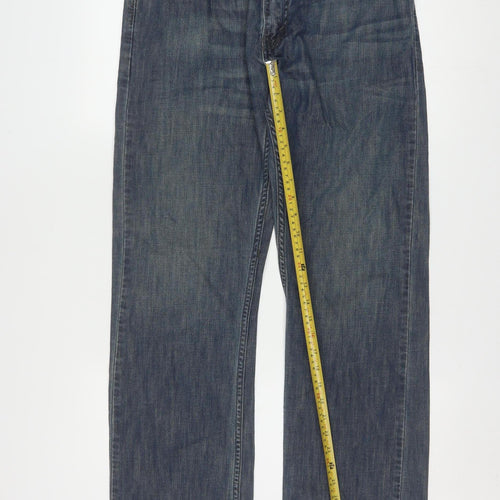 Levi's 514 Men Blue Straight Regular Fit Jeans 33x32 Denim