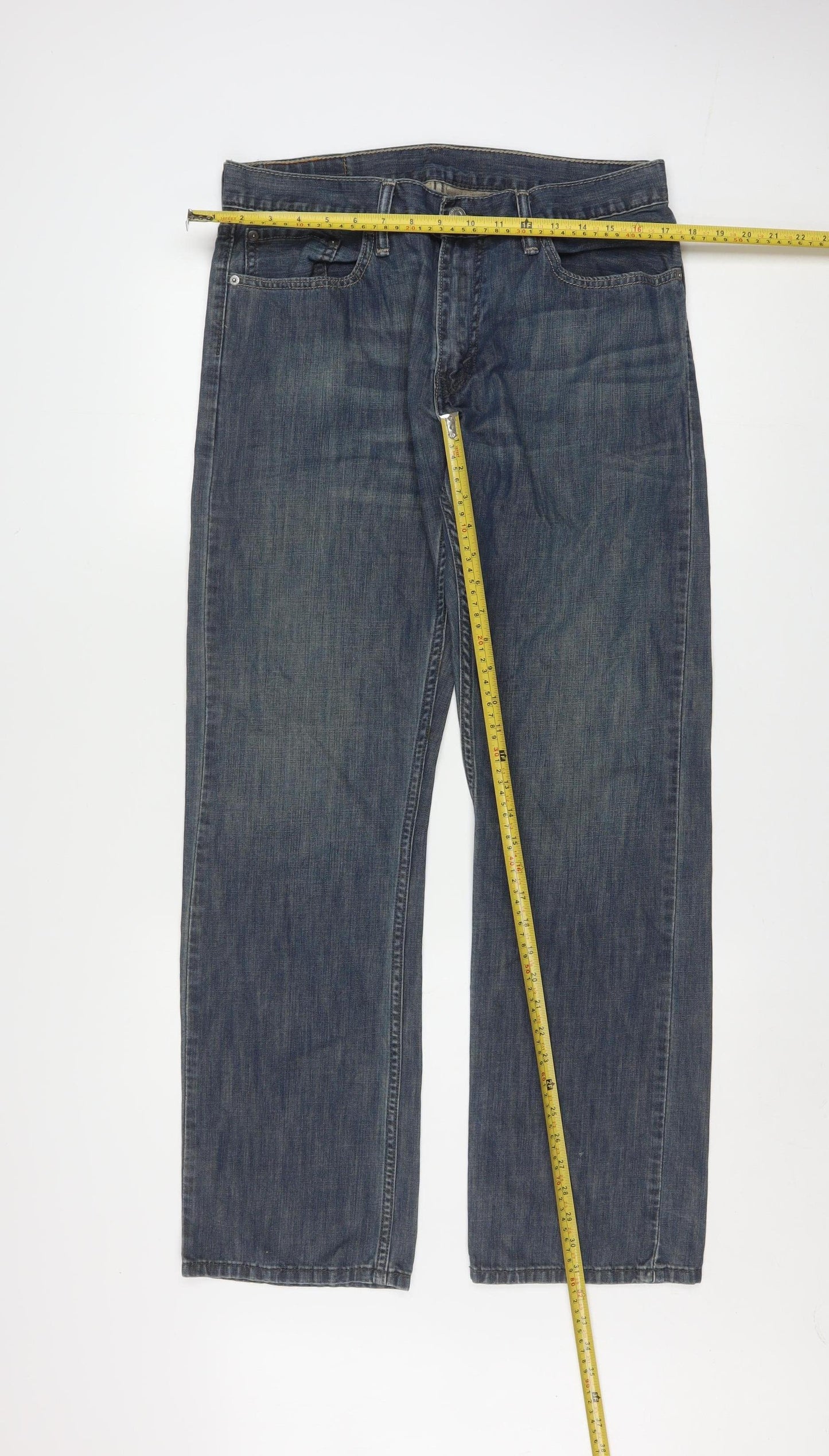 Levi's 514 Men Blue Straight Regular Fit Jeans 33x32 Denim