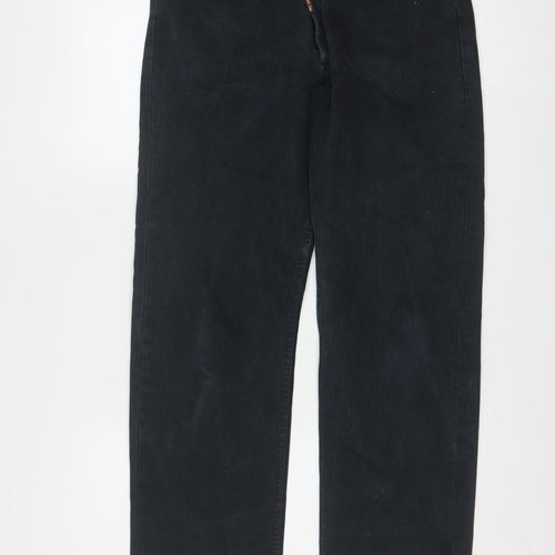 Levi's 501 Men's Black Straight Denim Jeans W34 L32 Classic Fit