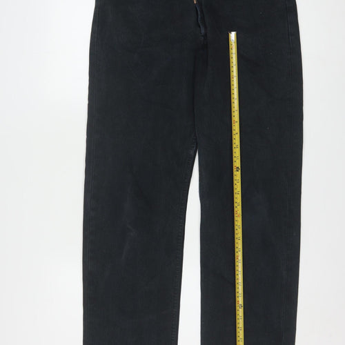 Levi's 501 Men's Black Straight Denim Jeans W34 L32 Classic Fit