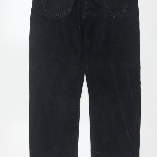 Levi's 501 Men's Black Straight Denim Jeans W34 L32 Classic Fit