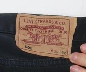 Levi's 501 Men's Black Straight Denim Jeans W34 L32 Classic Fit