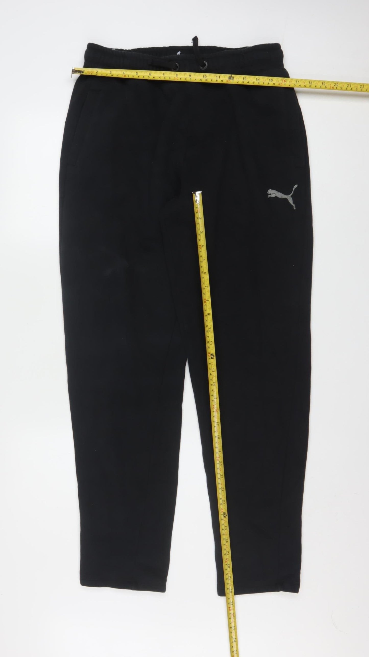 Puma Men's Black Medium Jogger Sweatpants 80% Cotton 20% Polyester