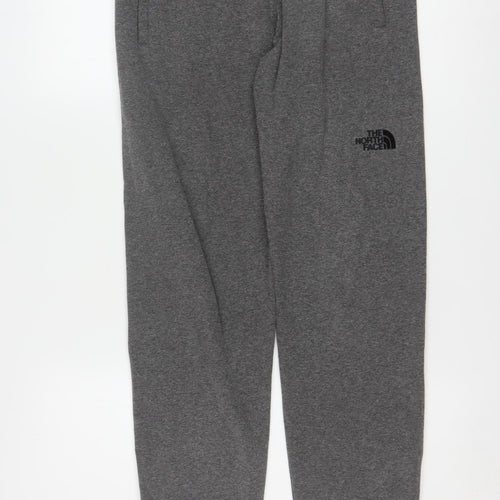 The North Face Men's Grey Jogger Trousers Size S Cotton Blend