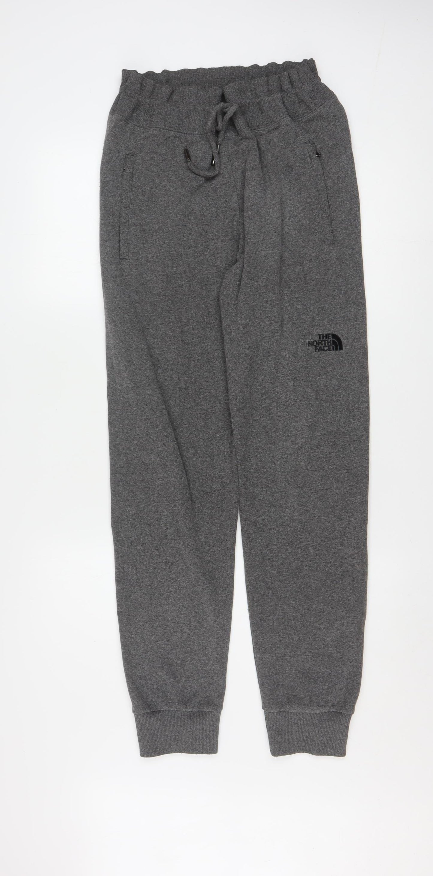 The North Face Men's Grey Jogger Trousers Size S Cotton Blend