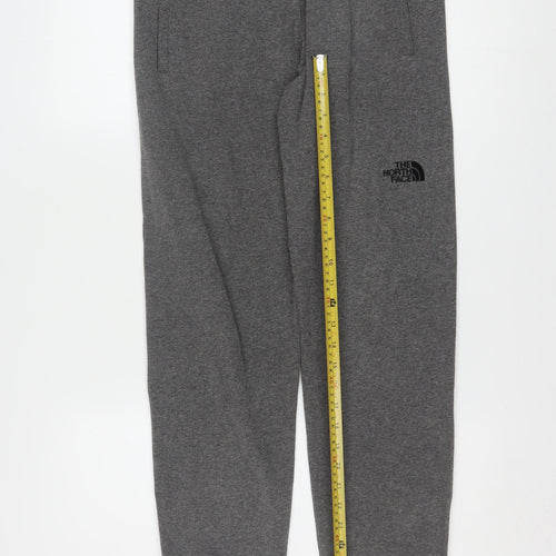 The North Face Men's Grey Jogger Trousers Size S Cotton Blend