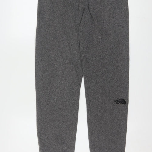 The North Face Men's Grey Jogger Trousers Size S Cotton Blend