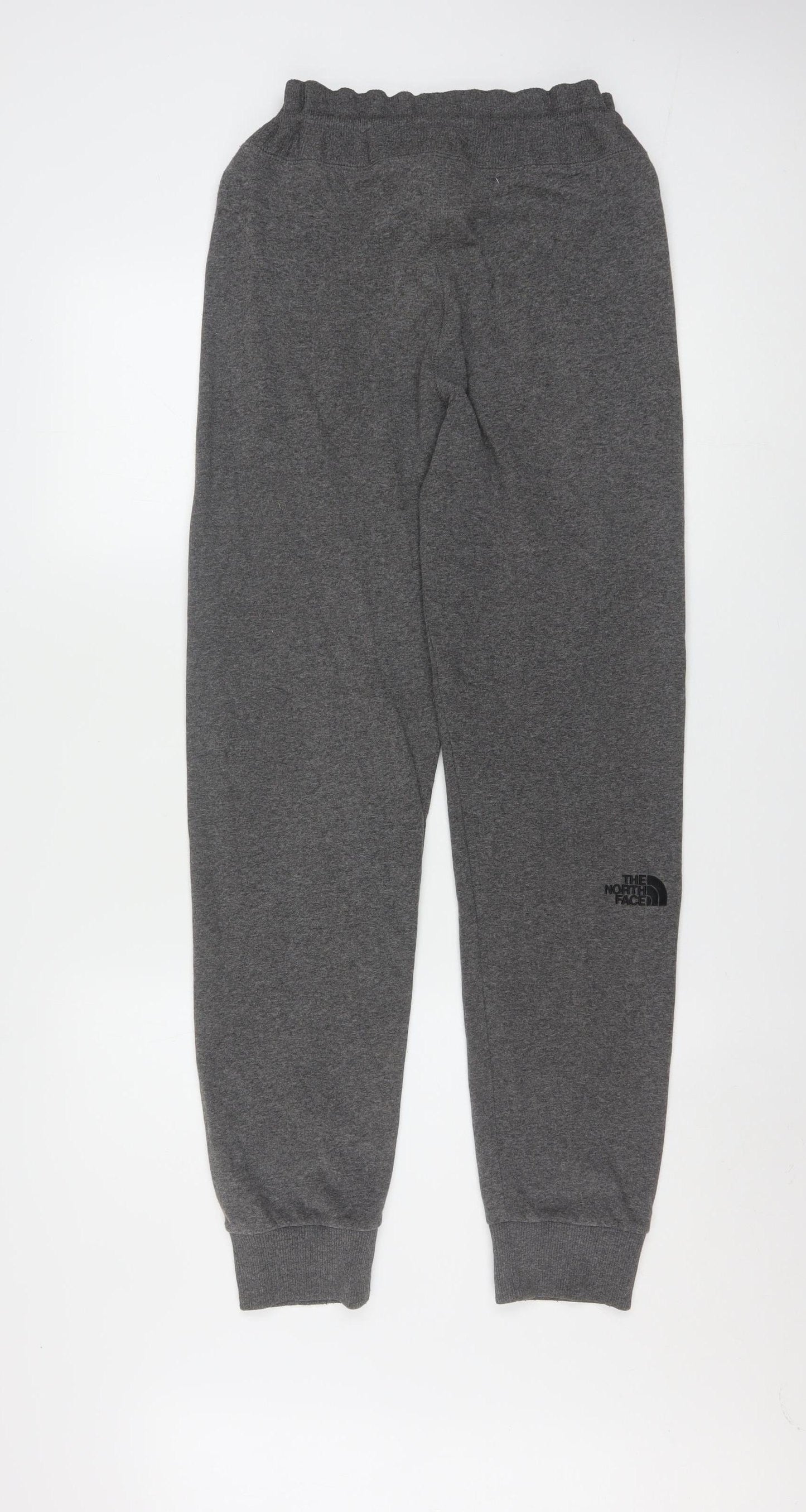 The North Face Men's Grey Jogger Trousers Size S Cotton Blend