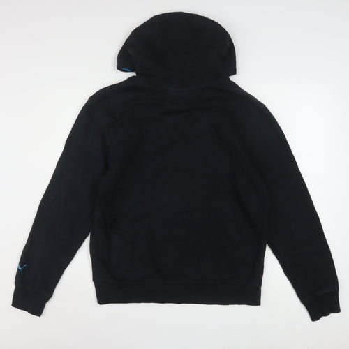 Puma Men's Black Pullover Hoodie Small Sports Fleece Sweatshirt