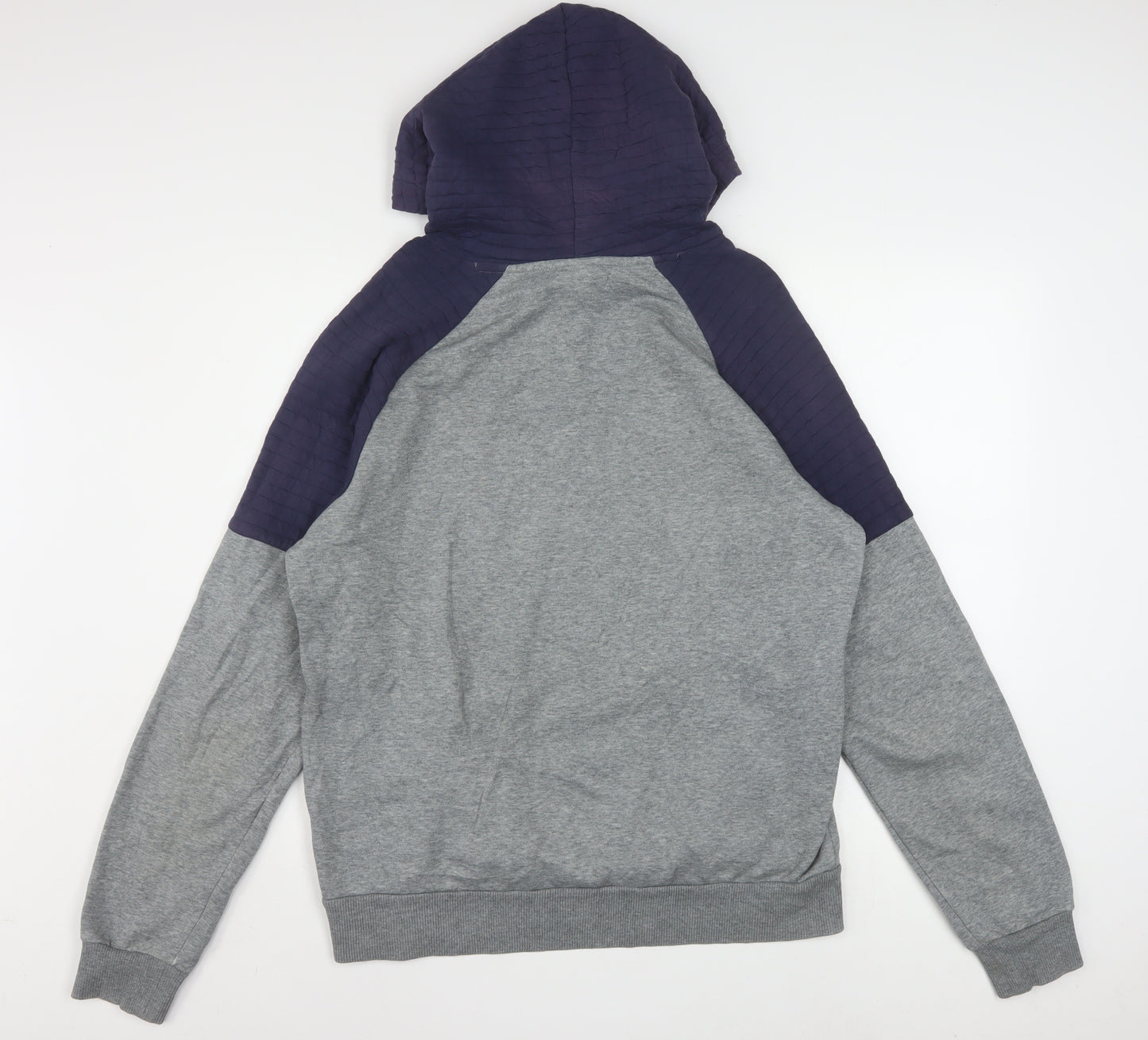 Puma Men's Grey Pullover Hoodie M Lightweight Logo Sportswear