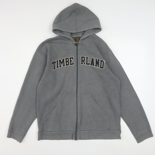 Timberland Mens Grey Full Zip Hoodie XS Classic Fleece