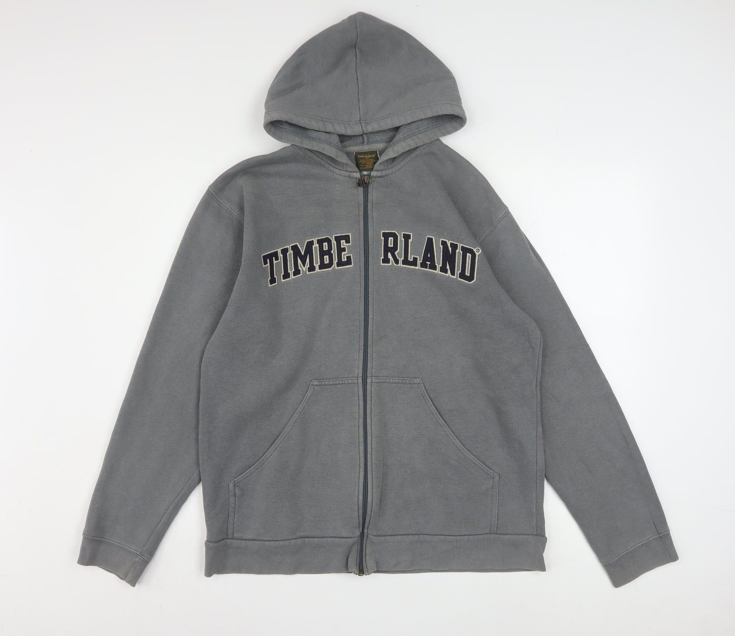 Timberland Mens Grey Full Zip Hoodie XS Classic Fleece