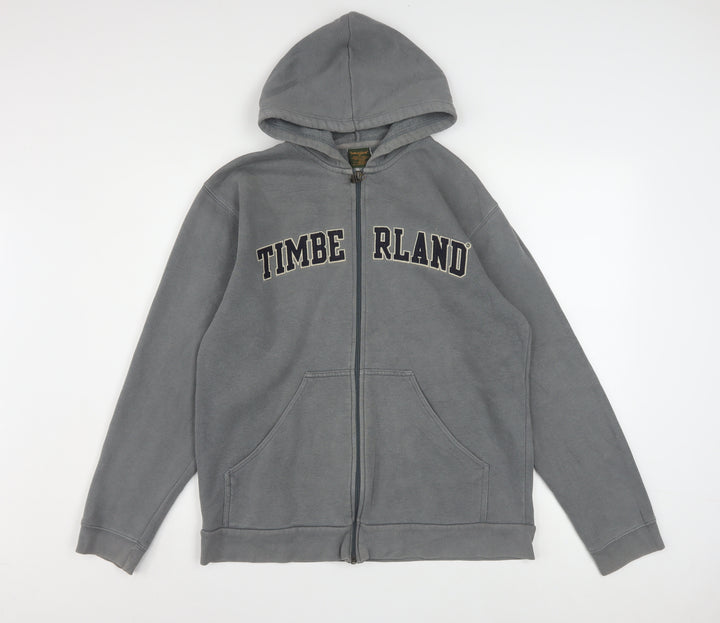 Timberland Mens Grey Full Zip Hoodie XS Classic Fleece