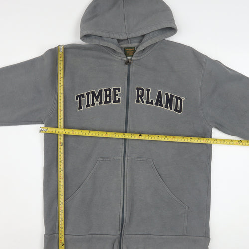 Timberland Mens Grey Full Zip Hoodie XS Classic Fleece