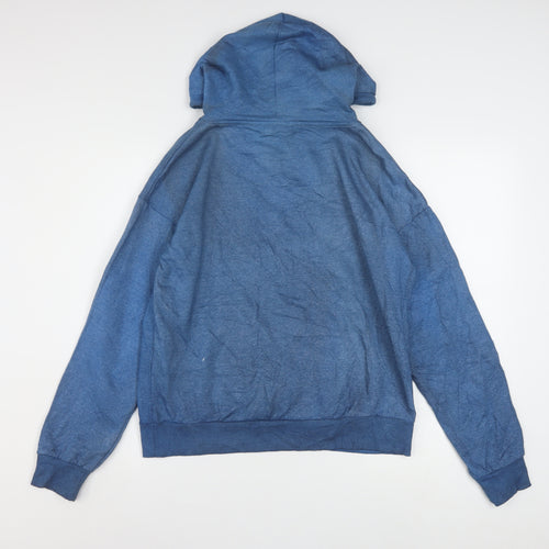 Disney Womens Blue Mickey Hoodie XS Cotton Blend Pullover