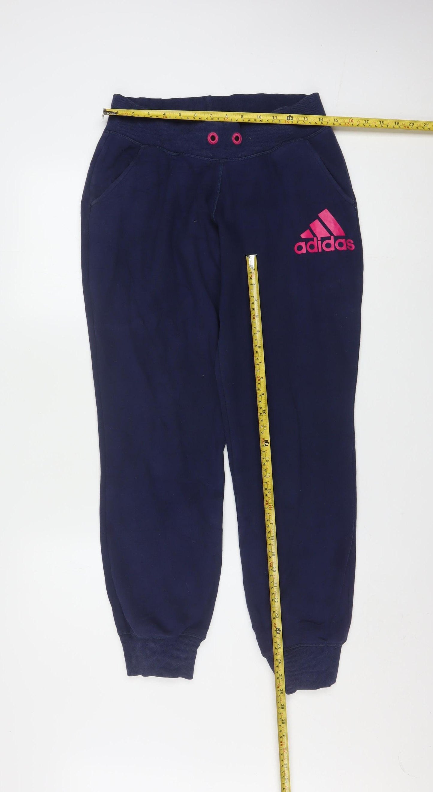Adidas Women’s Blue Jogger Sweatpants Size S Fleece Trousers