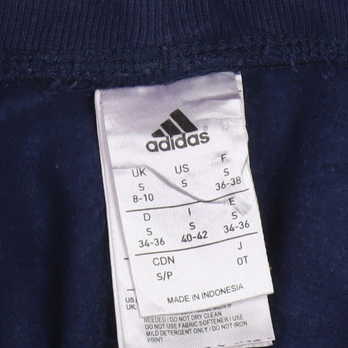 Adidas Women’s Blue Jogger Sweatpants Size S Fleece Trousers