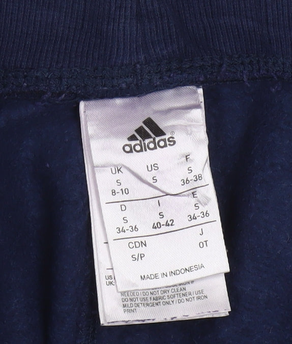 Adidas Women’s Blue Jogger Sweatpants Size S Fleece Trousers