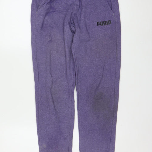 Puma Women's Purple XS Jogger Trousers Casual Activewear