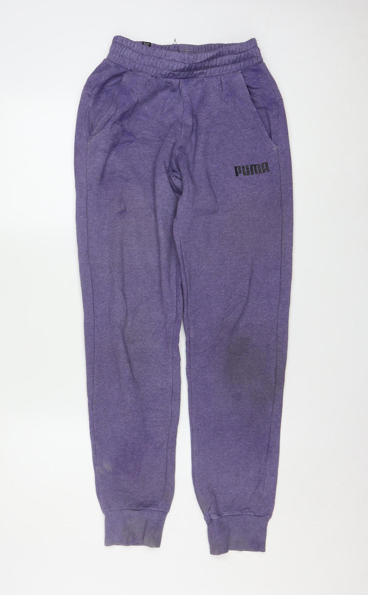 Puma Women's Purple XS Jogger Trousers Casual Activewear