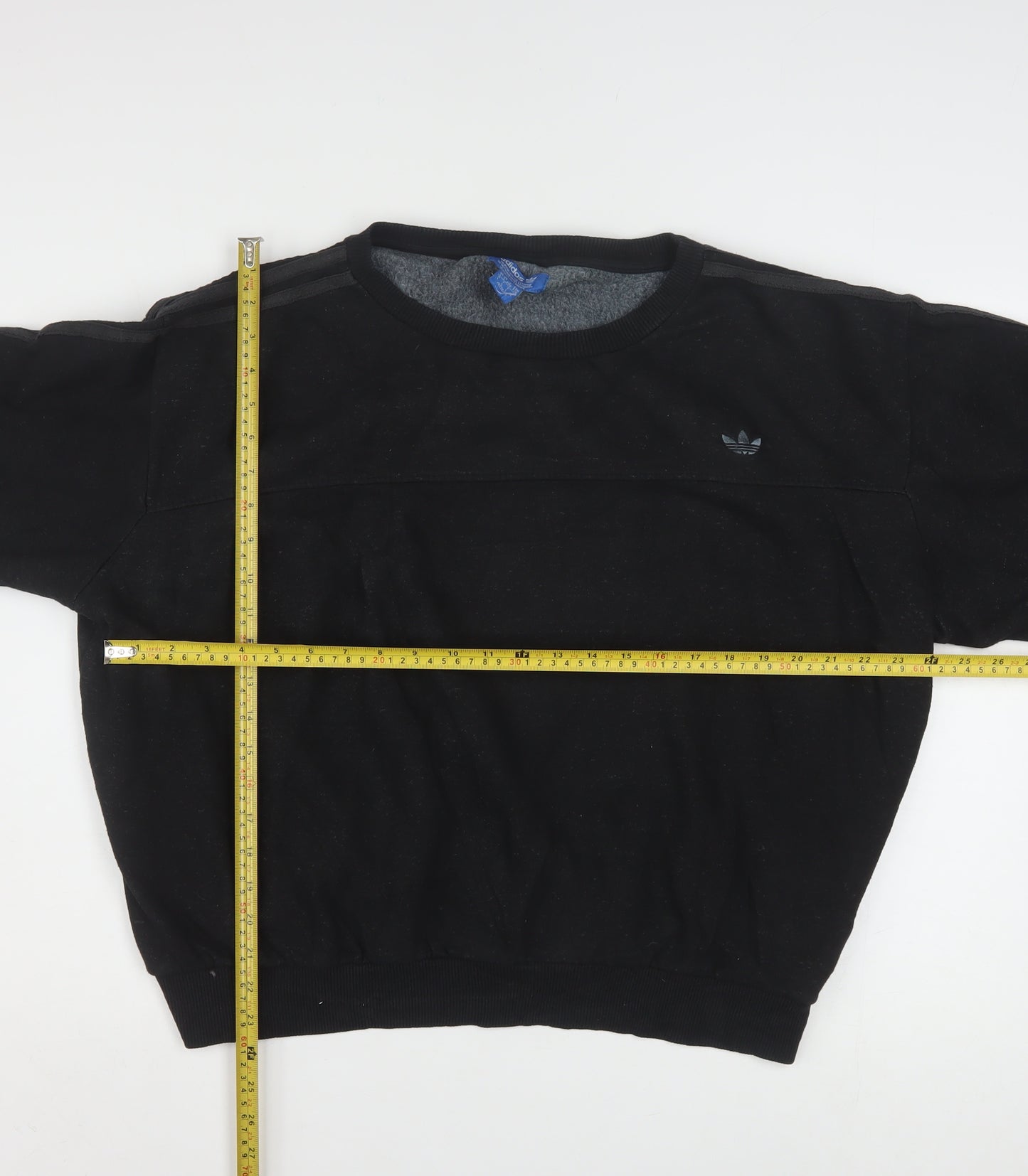 Adidas Women Black L Sweatshirt Crew Neck Long Sleeve Pullover