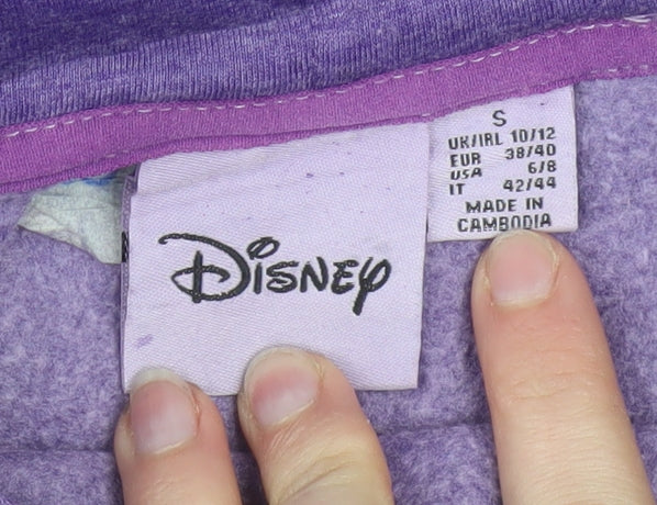 Disney Women Purple Mickey Mouse Pullover Hoodie Size S 10/12