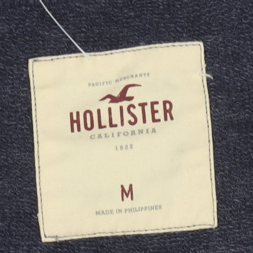 Hollister Women Navy Blue Medium Pullover Sweatshirt with Jewel Accents