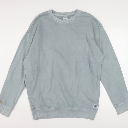 Reebok Men's Grey Crew Neck Pullover Sweatshirt Size M