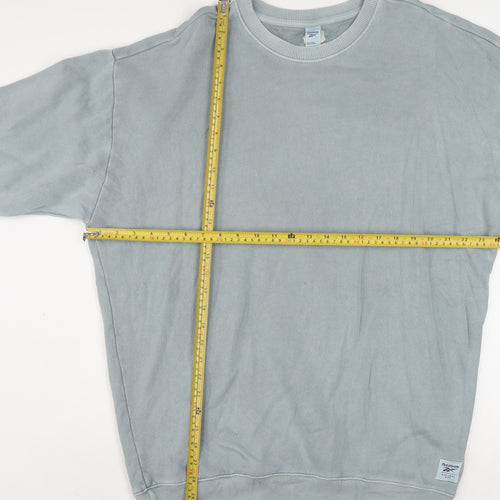 Reebok Men's Grey Crew Neck Pullover Sweatshirt Size M
