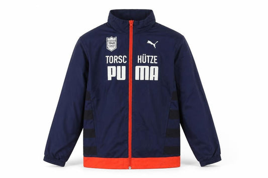 Puma Boys Blue Windbreaker Jacket 12 Years Lightweight Full Zip Sportswear