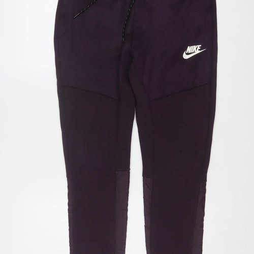 Nike Men's Purple Jogger Activewear Trousers Size M