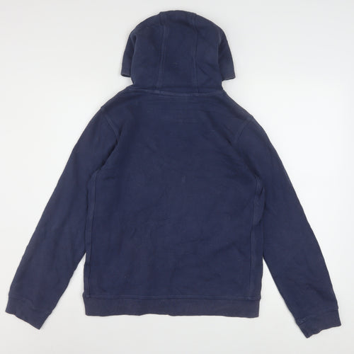 Nike Boys Navy Blue Pullover Hoodie L 147-158cm Cotton Blend Standard Fit