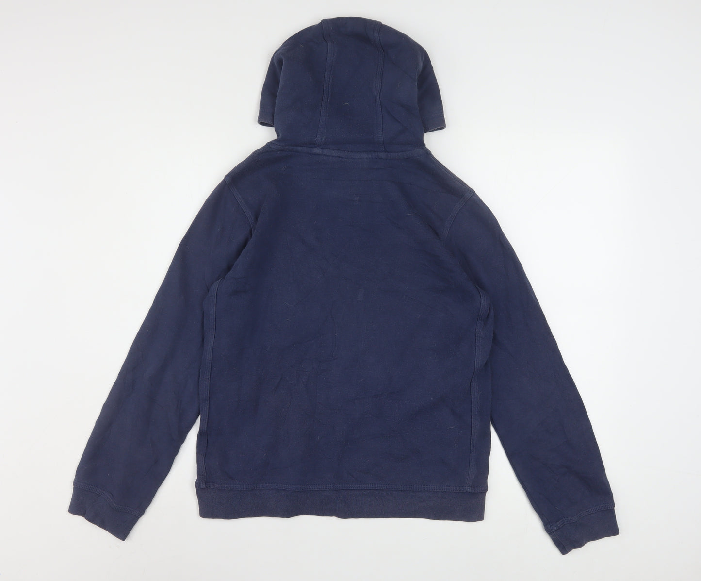 Nike Boys Navy Blue Pullover Hoodie L 147-158cm Cotton Blend Standard Fit