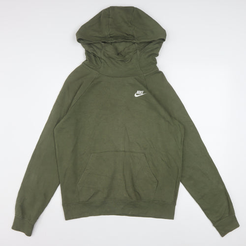Nike Men's Green Pullover Hoodie Size S Regular Fit Sportswear
