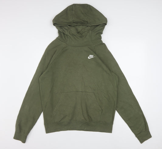 Nike Men's Green Pullover Hoodie Size S Regular Fit Sportswear