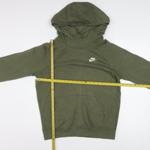 Nike Men's Green Pullover Hoodie Size S Regular Fit Sportswear