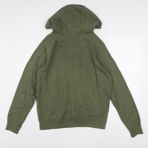 Nike Men's Green Pullover Hoodie Size S Regular Fit Sportswear