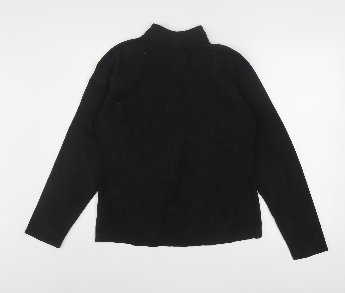 L.L. Bean Women's Black Fleece 1/4 Zip Pullover Sweatshirt Size S