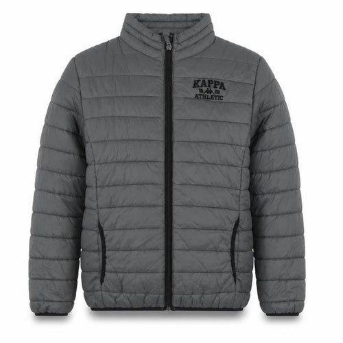 Kappa Boys Grey 12 Years Puffer Jacket Winter Quilted Zip Up Coat