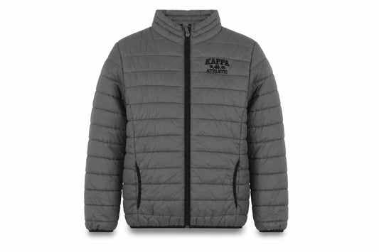 Kappa Boys Grey 12 Years Puffer Jacket Winter Quilted Zip Up Coat