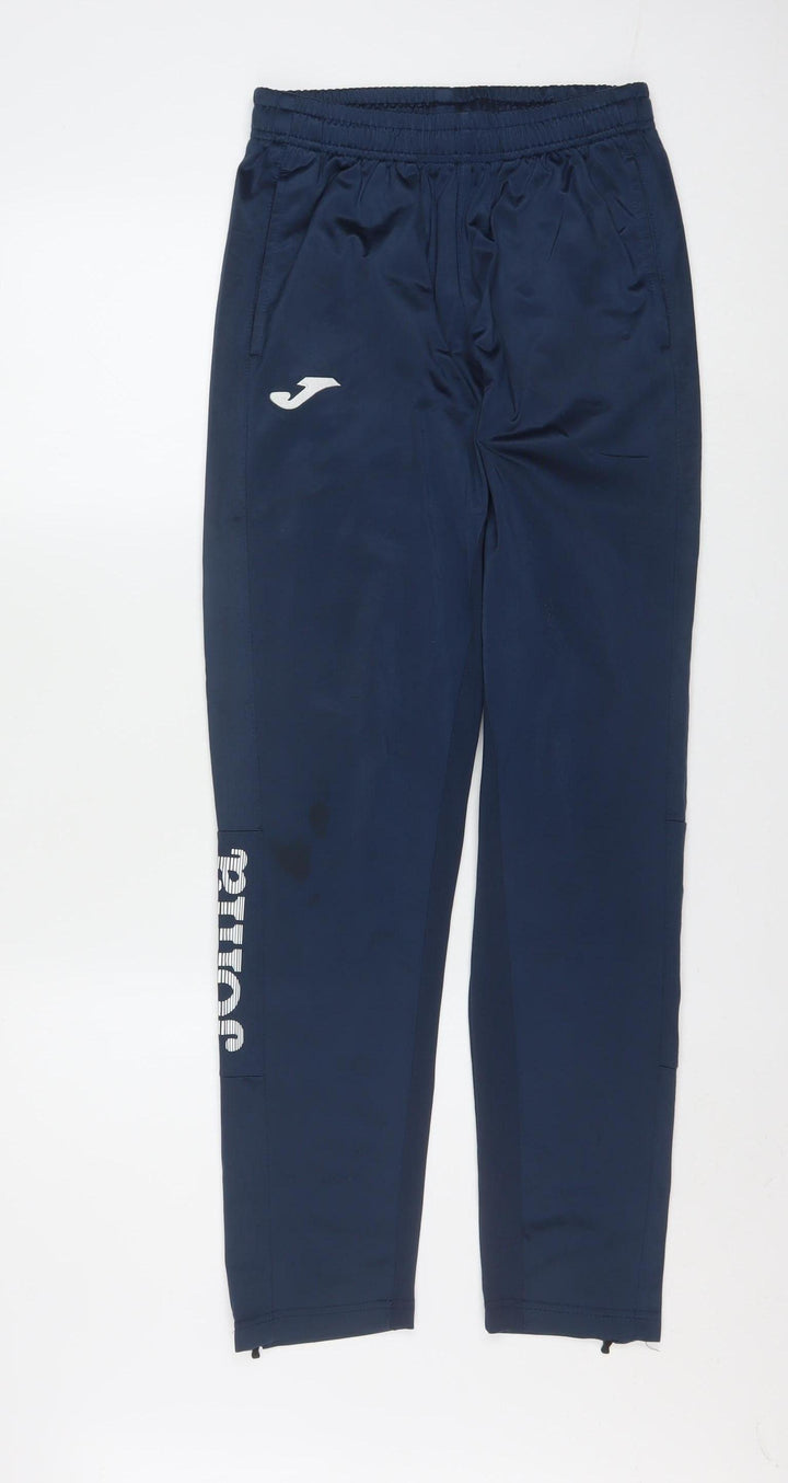 Joma Men's Blue Small Track Pants Tapered Fit Activewear Trousers