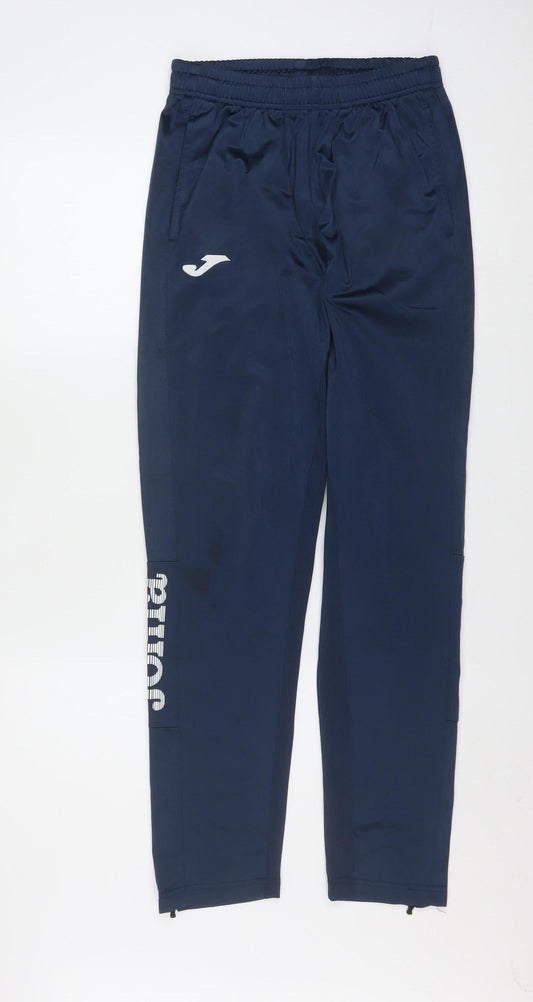 Joma Men's Blue Small Track Pants Tapered Fit Activewear Trousers