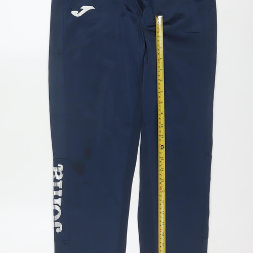 Joma Men's Blue Small Track Pants Tapered Fit Activewear Trousers