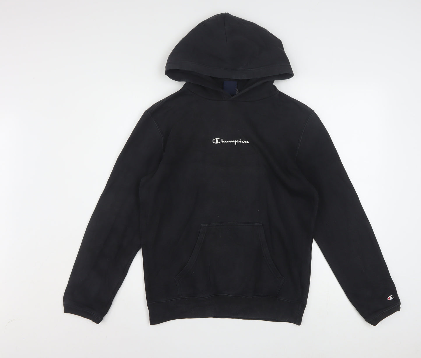 Champion Men’s Black Pullover Hoodie Small Fleece Sportswear